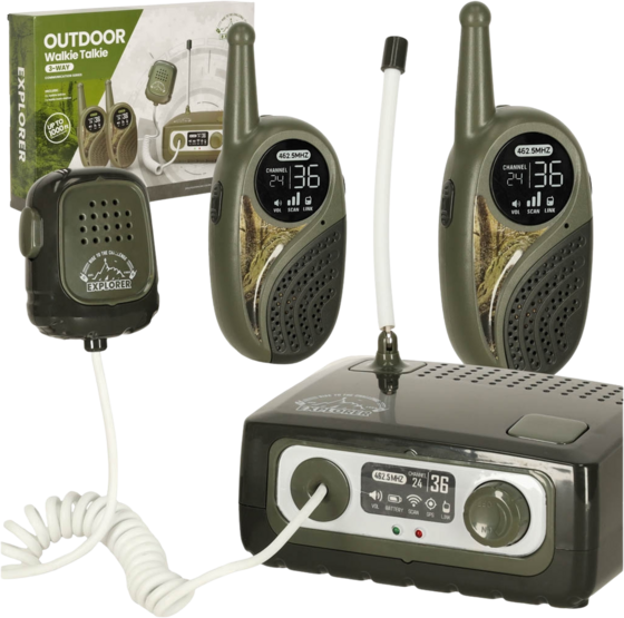 
NORTHIX, 
Walkie Talkie Walkie Talkie Shortwave Set With Switchboard For Kids Khaki, 
Detail 1
