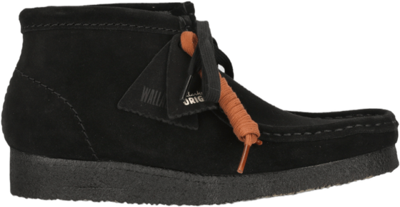 
CLARKS ORIGINALS, 
Wallabee Boot. Svart Sde, 
Detail 1
