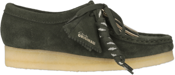 
CLARKS ORIGINALS, 
Wallabee Forest Green Sde, 
Detail 1
