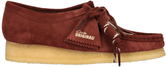 
CLARKS ORIGINALS, 
Wallabee. Deep Red Sde, 
Detail 1
