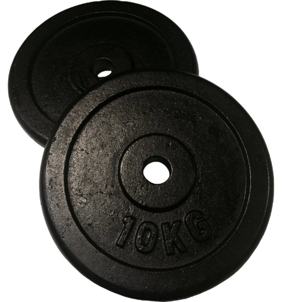 
FIT ´N SHAPE, 
Weight Plates, Iron (2 X 2,5kg - 15kg) 30mm - 10 Kg, 
Detail 1
