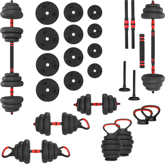 
NORTHIX, 
Weight Set 20kg &ndash; 6-in-1 Adjustable Dumbbells, 
Detail 1
