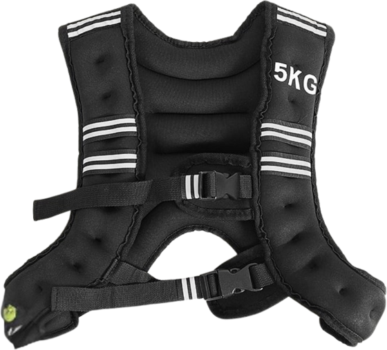 
NORTHIX, 
Weighted Vest 5kg, Neoprene, Adjustable Straps, Reflective, 
Detail 1
