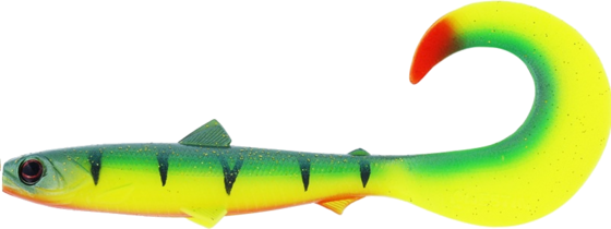
WESTIN, 
Westin Bullteez Curltail 10cm 6g Tiger Perch 2pcs, 
Detail 1

