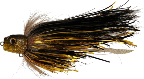 
WESTIN, 
Westin Monsterfly 22cm 44g Slow Sinking Gold Rain, 
Detail 1
