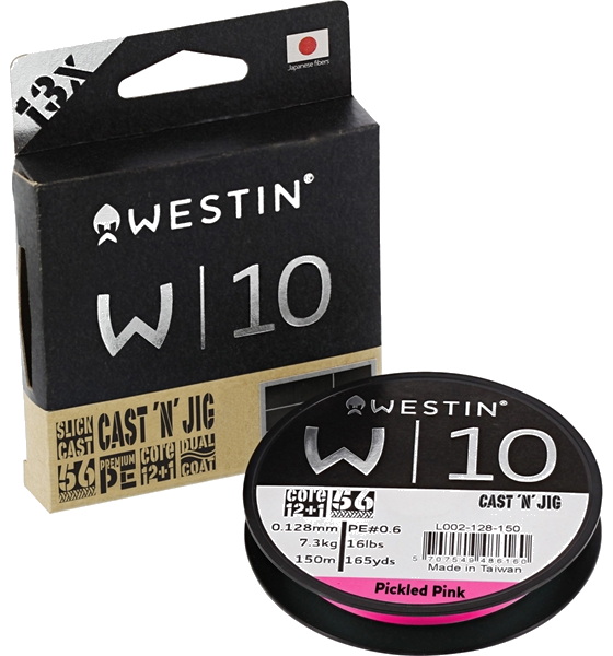 
WESTIN, 
Westin W10 Cast 'n' Jig 13 Braid Pickled Pink 0.128mm 110m 7.4kg, 
Detail 1

