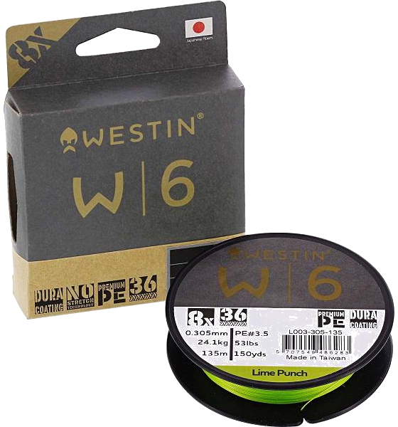 
WESTIN, 
Westin W6 8 Braid Lime Punch 0.148mm 135m 6.8kg, 
Detail 1
