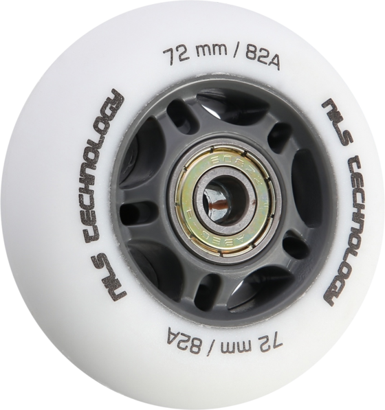 
NORTHIX, 
White Pu 72x24 82a Wheels  Abec-9 Bearings Set, 
Detail 1

