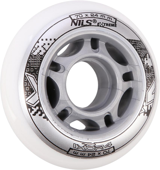 
NORTHIX, 
White Pu Skate Wheels, 70x24mm, 82a, Set Of 4, 
Detail 1
