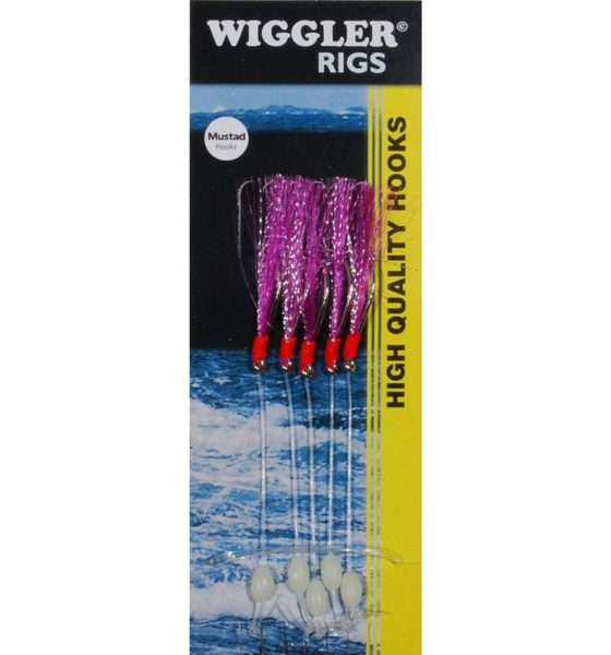 
WIGGLER, 
Wiggler Flasher Rig Purple Red Hook Size 3/0, 
Detail 1
