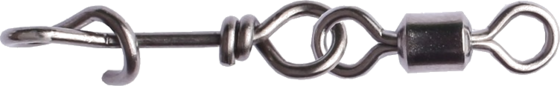 
WIGGLER, 
Wiggler Quicksnap With Rolling Swivel Black Nickel Size 2, 
Detail 1
