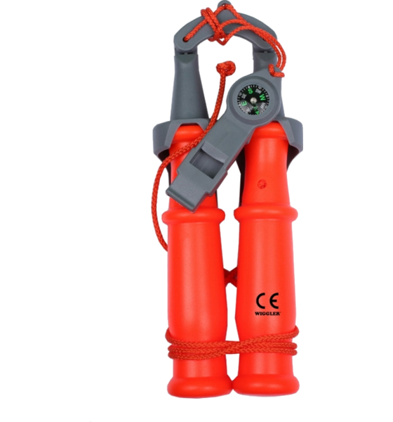 
WIGGLER, 
Wiggler Safety Ice Spikes With Whistle  Compass, 
Detail 1
