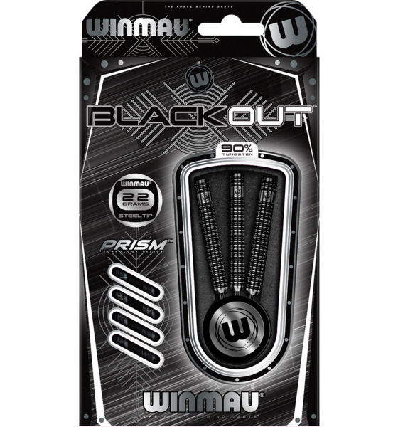 
WINMAU, 
Winmau Blackout Steel Tip Darts 22gr, 
Detail 1
