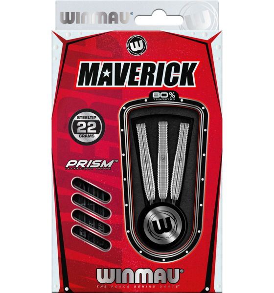 
WINMAU, 
Winmau Maverick 80% Tungsten Steel Tip Darts, 
Detail 1
