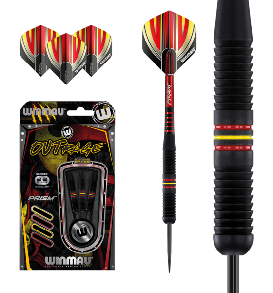 WINMAU, Winmau Outrage Brass Steeltip Darts