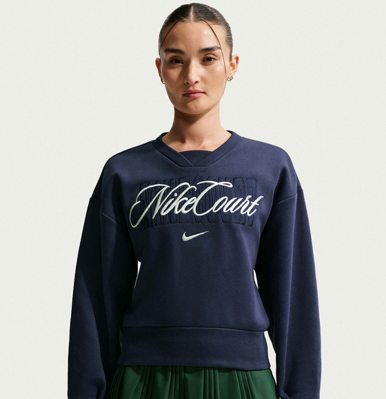 
NIKE, 
Women's Crew-neck Tennis Top Nikecourt Collection, 
Detail 1
