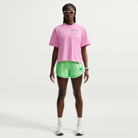 
NIKE, 
Women's Dri-fit Mid-rise Unlined Running Shorts Swoosh, 
Detail 1
