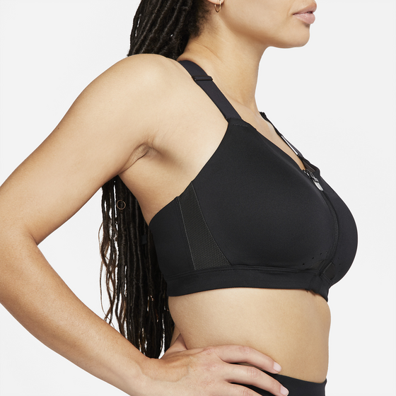 NIKE, Women's High-support Padded Zip-front Sports Bra Alpha