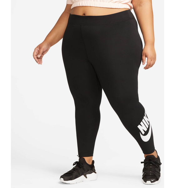953701101109 NIKE Women's High-waisted Graphic Leggings (plus Size) Sportswear Classics  Model01 Detail
