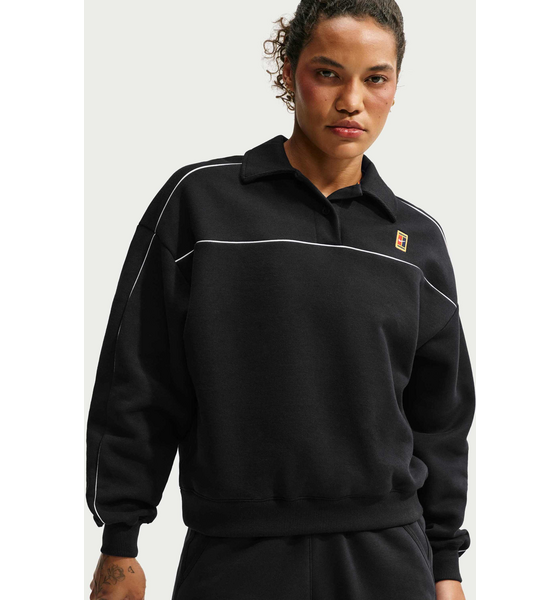 
NIKE, 
Women's Long-sleeve Fleece Tennis Top Nikecourt Court Collection, 
Detail 1

