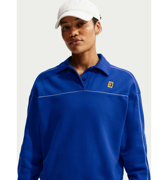 
NIKE, 
Women's Long-sleeve Fleece Tennis Top Nikecourt Court Collection, 
Detail 1
