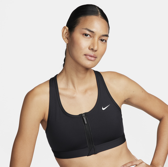 
NIKE, 
Women's Medium-support Padded Sports Bra Swoosh Front Zip, 
Detail 1
