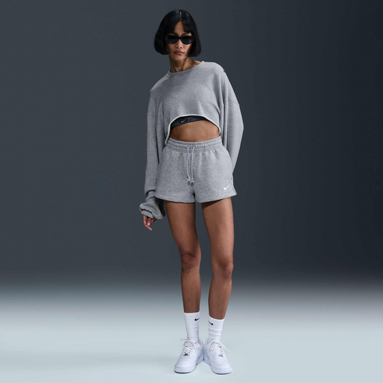 403156501501 NIKE Women's Mid-rise 5cm (approx.) Shorts Sportswear Phoenix Fleece  Model01 Detail