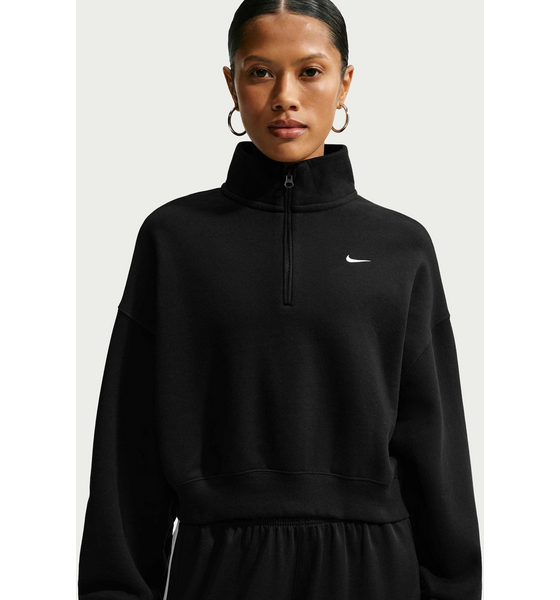 
NIKE, 
Women's Oversized 1/4-zip Cropped Top Studio Fleece Medium Weight, 
Detail 1
