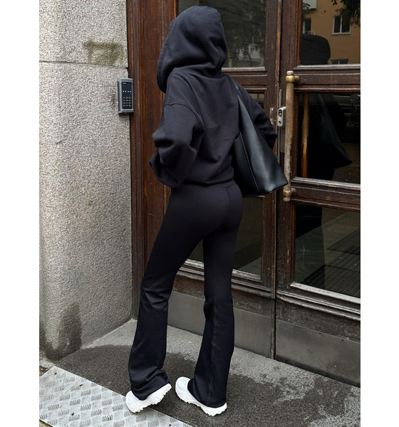 958527101101 FRANK DANDY Women's Ribbed Flare Tights  Standard Detail