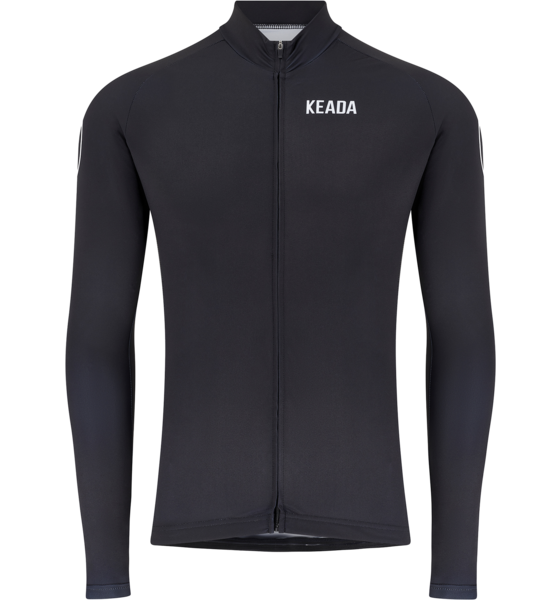 
KEADA SPORTS, 
Womens Essential Long Sleeved Cycling Jersey - Black, 
Detail 1
