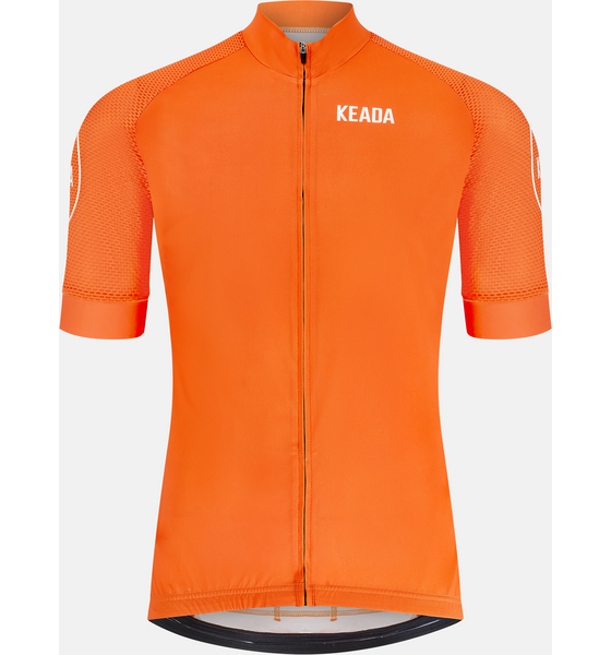 
KEADA SPORTS, 
Womens Essential Short Sleeved Cycling Jersey - Orange, 
Detail 1
