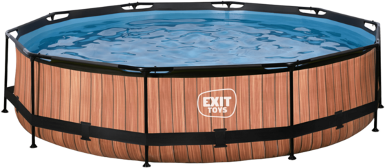 
EXIT, 
Wood Pool &Oslash;360x76cm Med Filterpump - Brun, 
Detail 1
