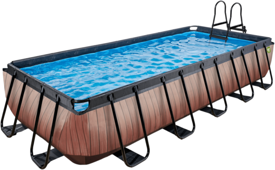 
EXIT, 
Wood Pool 540x250x100cm Med Filterpump - Brun, 
Detail 1
