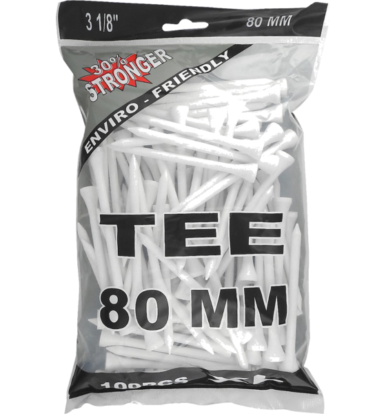
GOLF GEAR, 
Wood Tees White (100 Pcs), 
Detail 1
