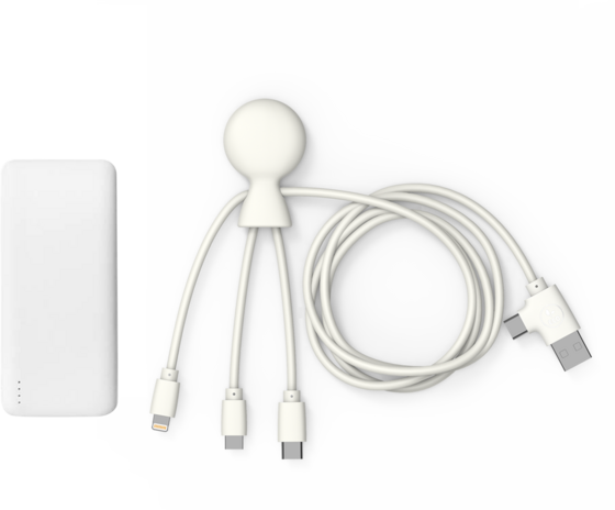 
XOOPAR, 
Xoopar Chargeur Mr Bio Pack Hepta Blanc, 
Detail 1
