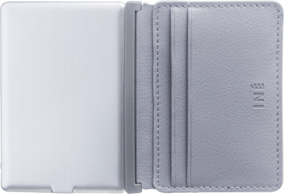 
XOOPAR, 
Xoopar Porte-cartes Iné Recycled Leather Newport Anthracite, 
Detail 1
