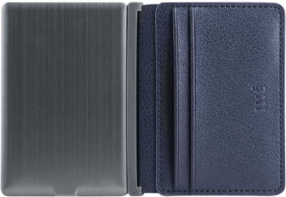 
XOOPAR, 
Xoopar Porte-cartes Iné Recycled Leather Newport Navy Blue, 
Detail 1

