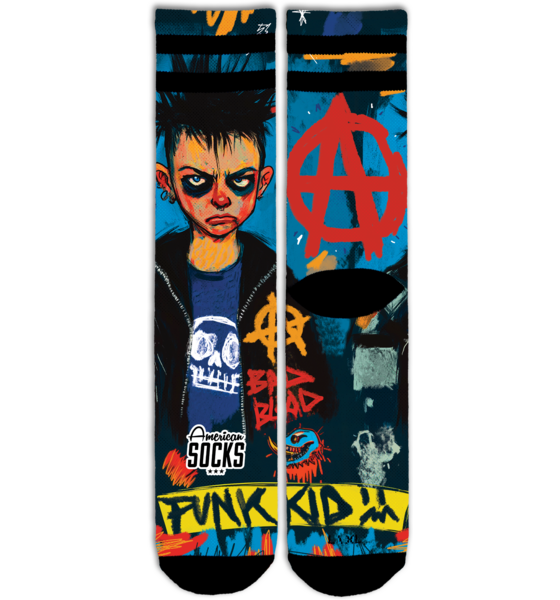 948182101101 AMERICAN SOCKS Youth Renegade - Mid High  Standard Detail