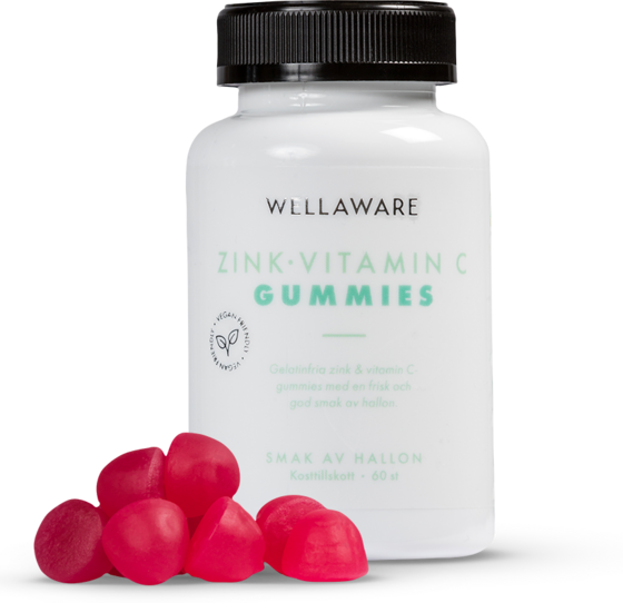 
WELLAWARE, 
Zink och Vitamin C Gummies, 
Detail 1
