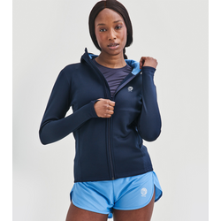 950456101101 YMR TRACK CLUB Åsunden Ladies Full Zip Hoodie Navy  Standard Small1x1