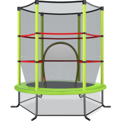950444101101 NORTHIX Ø140cm Garden Trampoline With Safety Net Trampoline Can Hold Up To 135kg For Children Aged 3 And Ove  Standard Small1x1