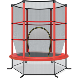 950450101101 NORTHIX Ø140cm Garden Trampoline With Safety Net Trampoline Can Hold Up To 135kg For Children Aged 3 And Ove  Standard Small1x1