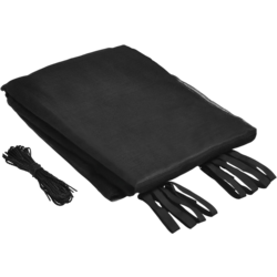 956725101101 B2X Ø427 Cm Trampoline Safety Net For Garden Trampolines Replacement Net Inside Black  Standard Small1x1