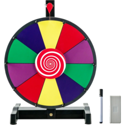 950502101101 NORTHIX 12" Wheel Of Fortune For Spinning With Eraser  Marking Pen Lucky Wheel For Lottery Games And Word G  Standard Small1x1