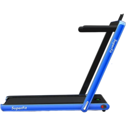 956728101101 NORTHIX 2 In 1 Folding Treadmill 2.25 Hp Portable Electric Treadmill Blue  Standard Small1x1