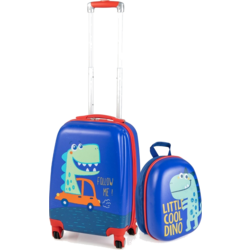 950517101101 B2X 2-piece Children's Luggage Set, Hand Luggage And Backpack Set, Blue  Standard Small1x1