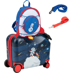 956779101101 B2X 2-piece Children's Suitcase + Backpack 47 Cm Long Ride-on Suitcase And 30 Cm Wide Backpack 12"+18" A  Standard Small1x1