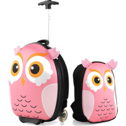 950730101101 B2X 2-piece Children's Suitcase  Backpack With Wheels  3-stage Telescopic Handle 12"+16" Children's Tr  Standard Small1x1