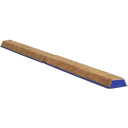 956775101101 B2X 240 Cm Children's Balance Beam With Carrying Handle  Suede Cover Folding Balancing Beam Blue  Standard Small1x1