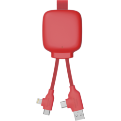 944107101101 XOOPAR 3000 Mah Powerbank I Återvunnen Plast - Gamma Lite Röd  Standard Small1x1